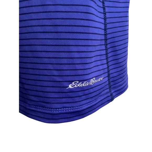 Eddie Bauer Pullover First Ascent Womens Petite L 1/4 Zip Fleece Blue - Picture 2 of 11
